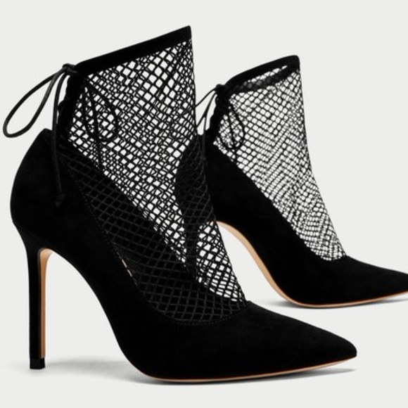 Black Fishnet Heels - Picture 8 of 8